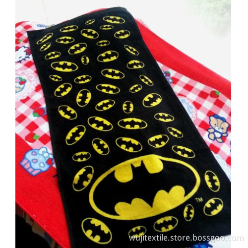 Super-Soft and Absorbent Cotton Sports Towel with Printing